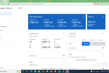 PIN veryfid Adsense Account avelable, 6 month old, educancia.xyz domain