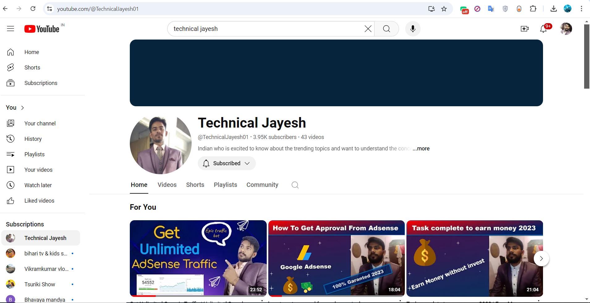 technical jayesh youtube channel