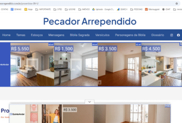 💥 Website “Pecador Arrependido” – AdSense Approved! 💥