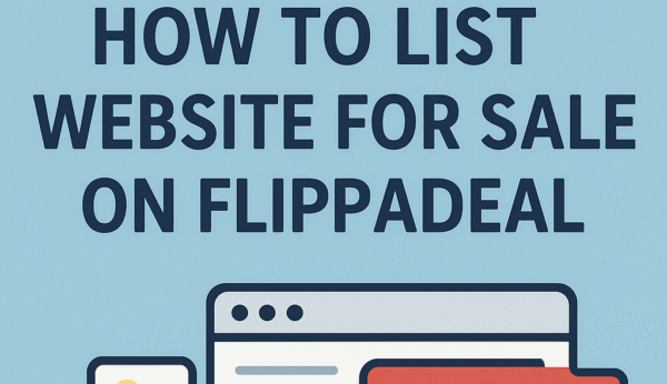 How to List Website for sale on flippadeal ?
