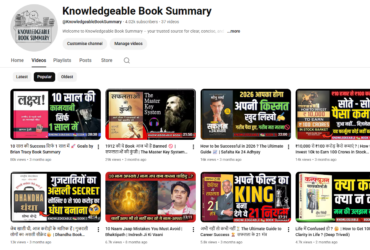 4K+ Subs Monetized Channel | Hindi Book Summaries & Education