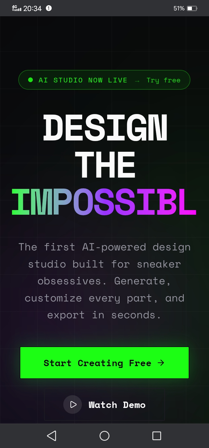 Sneaker Forge – AI-Powered Custom Sneaker Design Platform