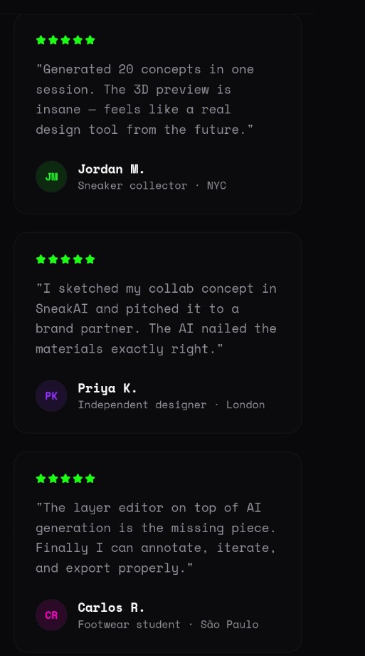 Sneaker Forge – AI-Powered Custom Sneaker Design Platform