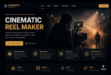 Cinematic Reel Maker – AI-Powered Short Video & Reel Creation Platform